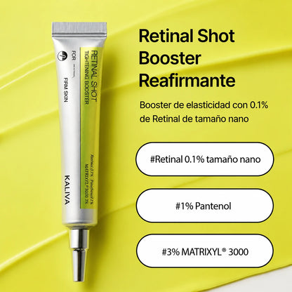 Kaliva Booster Reafirmante con Retinal 0.1% | Tratamiento Nocturno | Líneas y Poros | 15 ml