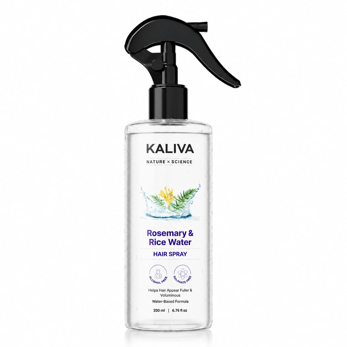 Kaliva Agua de Romero y Agua de Arroz | Extracto 100% Natural | Cabello Suave y Sedoso | 200 ml